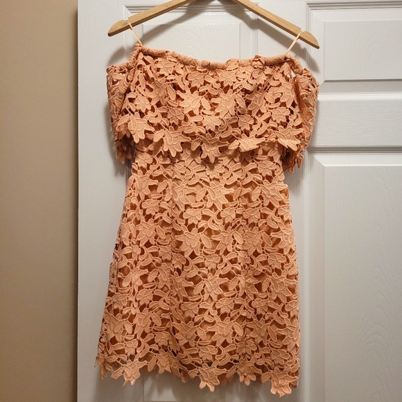 Off The Shoulder Lace Dress - Picture 1 of 4